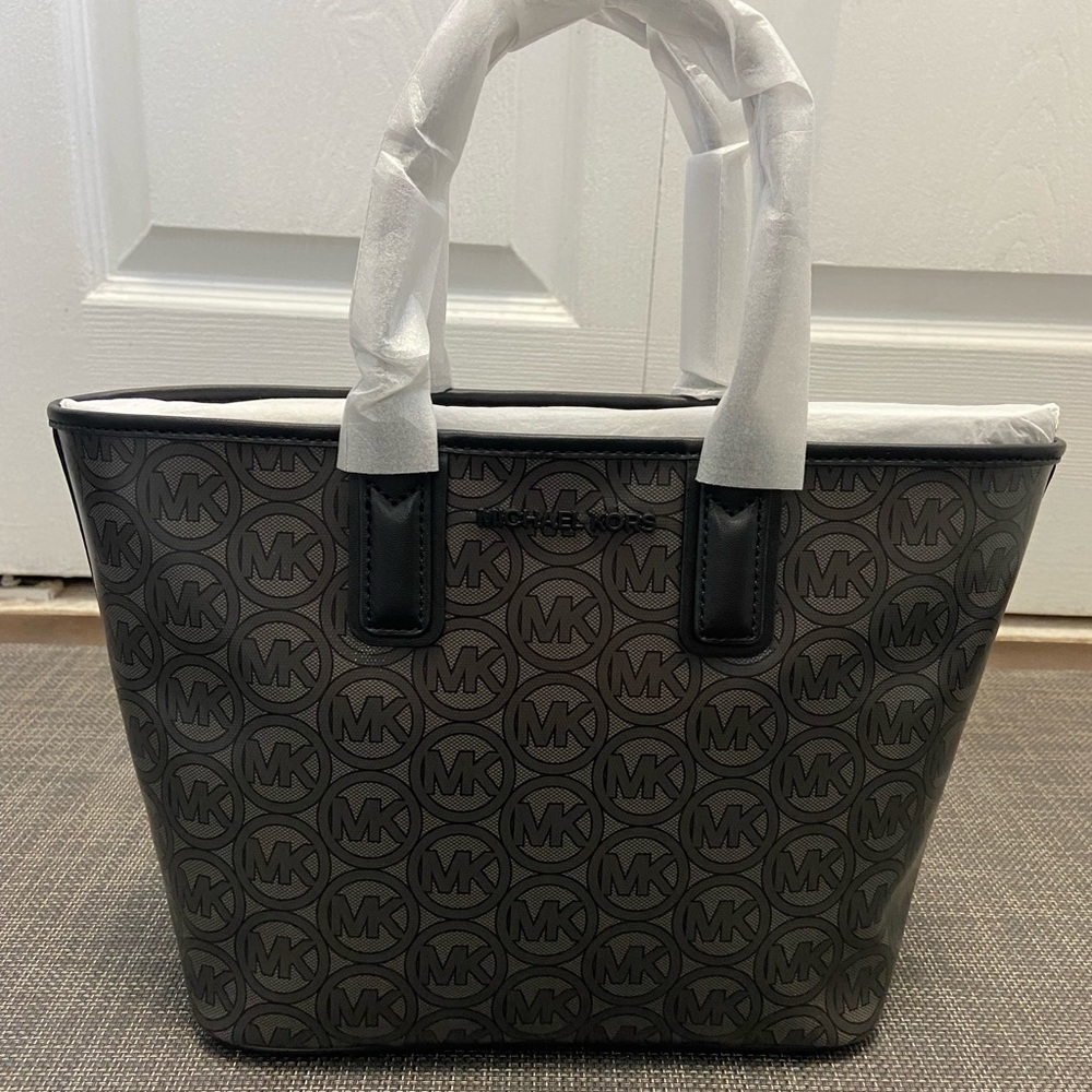 Micheal Kors Jodie small logo jacquard tote bag